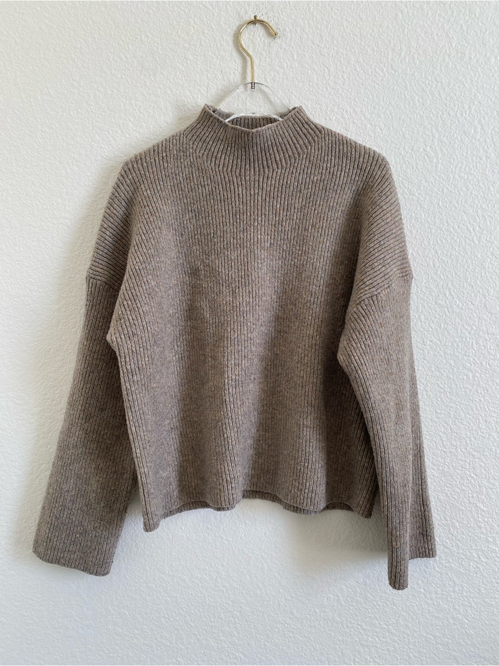 Abercrombie Wool Blend Mockneck Knit Sweater